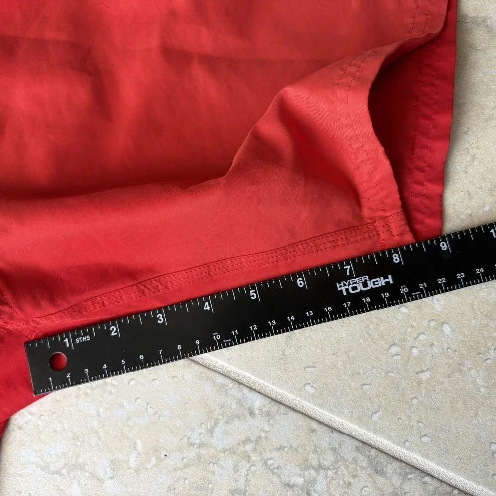 Vintage 2000s Nike Swim Shorts Mens Large Red Boardshorts Trunks Y2K Beach